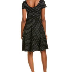 Circle Dress In Navy Cameo